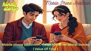 Mobile Phone Addiction | मोबाइल फ़ोन की लत | Moral Stories | Value Of Time | #hindistories #cartoon