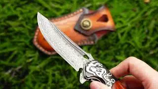 LOTHAR Damascus Steel Folding Knife &mdash; Precision Redefined