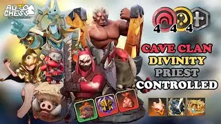 CAVE CLAN SWITCHING TO PRIEST ?? - 4 CAVE CLAN 4 DIVINITY 4 PRIEST CARRY SWORDMAN⭐⭐⭐ &bull; AUTO CHESS
