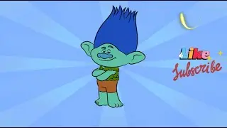 How to Draw Trolls Branch Trolls drawing and coloring video @drawtube28