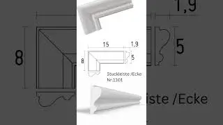 Profilleiste | Eckleisten | Stuckleisten aus Gips ⚜️ #stuckleisten  #innenarchitektur #wohnraum