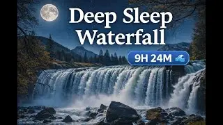 Falling Water Sounds for Sleep 🌊|11 Hours of Deep Calm Waterfall #sleepmusic #waterfall #whitenoise