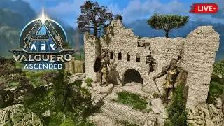 Rebuilding the Chalk Hills Castle on Valguero Ep. 10 | Ark Survival Ascended