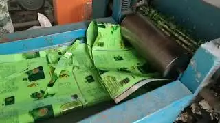Plastic label paper, bopp/films cutting crusher machine, sieve mesh 10mm, widely application