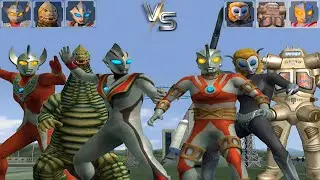 UFE3：Ultraman taro/Red King/Evil Digga VS Ace Robot/Magma Starman/King Joe