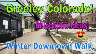 Greeley Colorado Cold Winter Day Downtown Walk Cities of Colorado #Farm #coloradosprings #denver