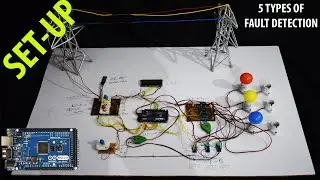3 THREE PHASE FAULT DETECTION SYSTEM IN TRANSMISSION LINE -MEGA  - BEST ELECTRICAL PROJECT - setup