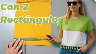Tu REMERA en minutos. Solo 2 Rect&aacute;ngulos Fabiana Marquesini - 691