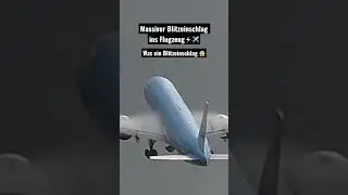 Massiver Blitzeinschlag ins Flugzeug⚡️
