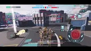 WarRobots/ Dropping on a 5v5 squad battle. 