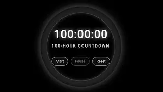 100 Hour Black Circle Study Timer LIVE ⏳⚫ | Deep Focus Countdown | Part 24 | No Music