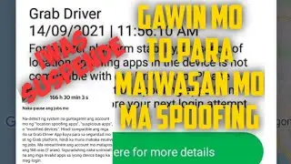 Spoofing apps sa grab  | Tips para iwas suspende |