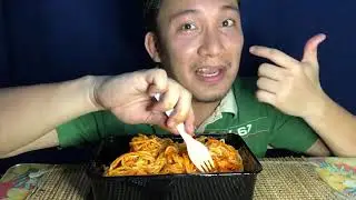 18. 5 Minutes Eating Challenge - Jollibee Family Pan Spaghetti Zisy Stories