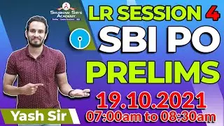 SBI PO | SESSION 4 | Yash Sir | 20.10.2021 | 07:00am #SSA #banking #sbi #sbipo