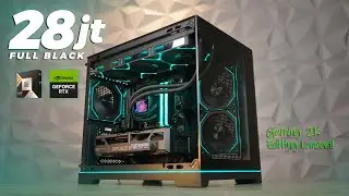 Rakit PC Full Black Ryzen 7 9700X, RTX 5060 TI, Tecware VXN Glow