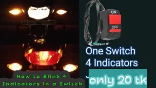 How to blink 4 indicator in one time all bike🤘