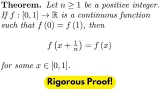 ELEGANT Continuous Function PROOF!
