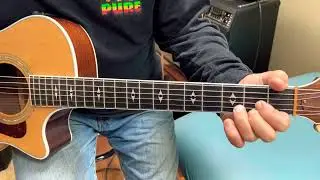 Glen Campbell guitar lesson - Gentle On My Mind - played in a finger style Travis picking style