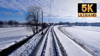 [5K] Snow Cab Ride through the back yards of Soest: Baarn - Utrecht CABVIEW HOLLAND SLT 9feb 2021