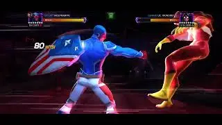 MCoC Patriot vs Spider Woman on node 42 (unblockable, power sting, power snack)