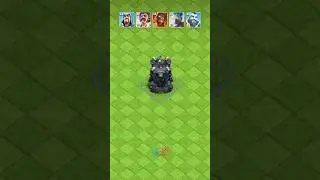 Who Wins? 🤔 Bomb Tower vs Wizard Family | Clash Of Clans #shorts #coc #clashofclans