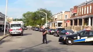 Baltimore city shooting today on east Ashland ave