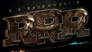 RRR #RRR motion poster fan #JrNTR #RamCharan#SSRajamouli #KomaramBheemNTR #KomaramBheem#shorts