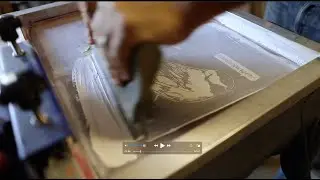 Silkscreening a graphic t-shirt