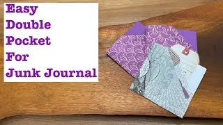 Super easy double pocket insert for Junk Journals.
