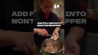 How My Chinese Chef Dad Makes THE BEST Homemade Wontons! #Shorts