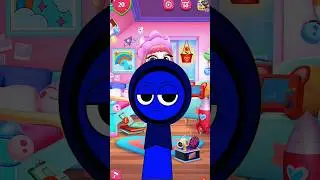 Sprunki Jevin Inspired Outfit Look ✨💙 &bull; My Talking Angela 2 &bull; Angela Moodz #mytalkingangela2 #shorts