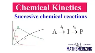 Kinetics of successive chemical reactions (Atkins') | Applied Mathematics | Derivation & graphs