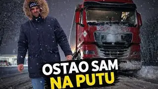 Snijeg poremetio planove | noćenje u kamionu❄️🚛