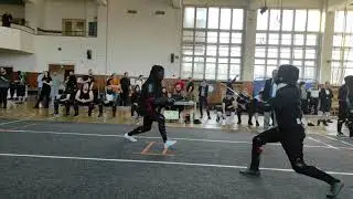 Longsword fight: lucky evasion from afterblow