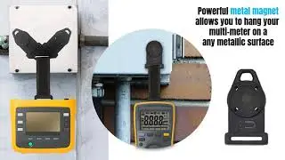 Universal Multimeter Magnet Clip Hanging Strap Kit with Extra Dual Magnets for Heavy Fluke Meters