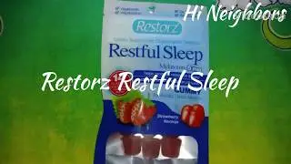 Restorz Restful Sleep with Melatonin Gummy Review 😪 😴 😪 😴