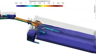 3D-CFD Simulation of a rain basin