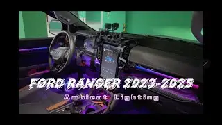Ford Ranger 2023&ndash;2025 Interior Transformation | Stunning 64-Color Ambient Lighting 🌈✨