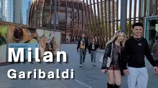 Walk with me to see 4K walking Tour:Garibaldi and isola district-Milano#italy #walking