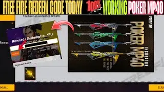 YELLOW POKER MP40 REDEEM CODE FREE FIRE TODAY | FREE FIRE REDEEM CODE | FF REDEEM CODE TODAY 25JUNE