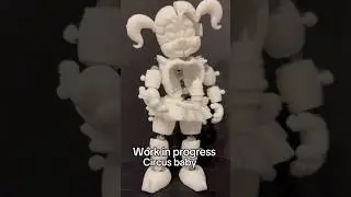 Custom circus baby action figure from fnaf sister location #fnaf #actionfigure #circusbaby