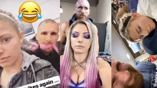 WWE's Mojo Rawley CREEPING on Alexa Bliss | Funny Instagram/Snapchat Moments
