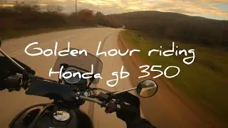 Golden hour riding | Honda gb350cc | pov asmr sound exhaust 