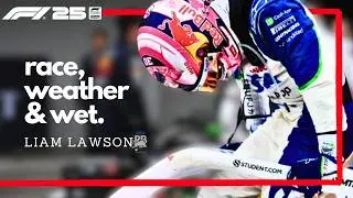 Liam Lawson&rsquo;s Wet Weather Drive! F1 25 &ndash; Rain, Strategy & Speed 🌧️Canadian GP Epic Drive