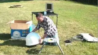 2. Unboxing and Tripod Assembly - Winegard Carryout Automatic Portable Satellite Antenna