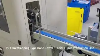 China Automatic PE Film Wrapping Type Hand Towel Paper Production Line