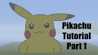 Minecraft Pixel Art Tutorial: How to make Pikachu Part 1 (Pokemon)
