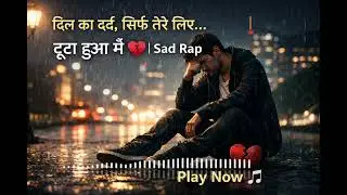 टूटा हुआ मैं 💔Sad Rap Heartbreak Song, AI Song, Emotional Rap, Hindi Sad Song, Hindi Rap Mix