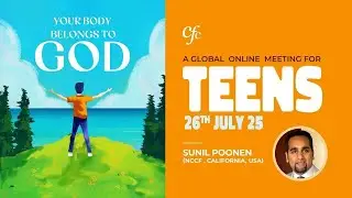 Global Online Meeting For Teens || With Sunil Poonen || Q&A || 26th July 2025 || At 8:00 PM IST
