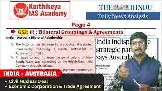 India - Australia | Civil Nuclear Deal | ECTA | International Relations #upsc #appsc